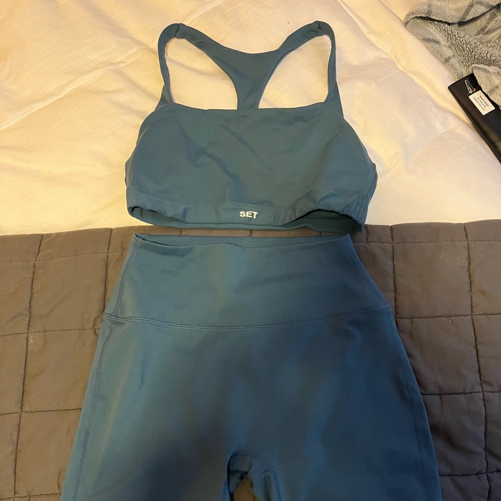 Set Active Luxform River Scoop Y Bra and Biker Set